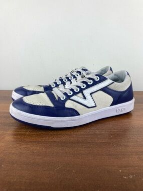 Vans Lowland ComfyCush V Blue White Sneakers 721356 Unisex 40 Men 7.5 - Women 9